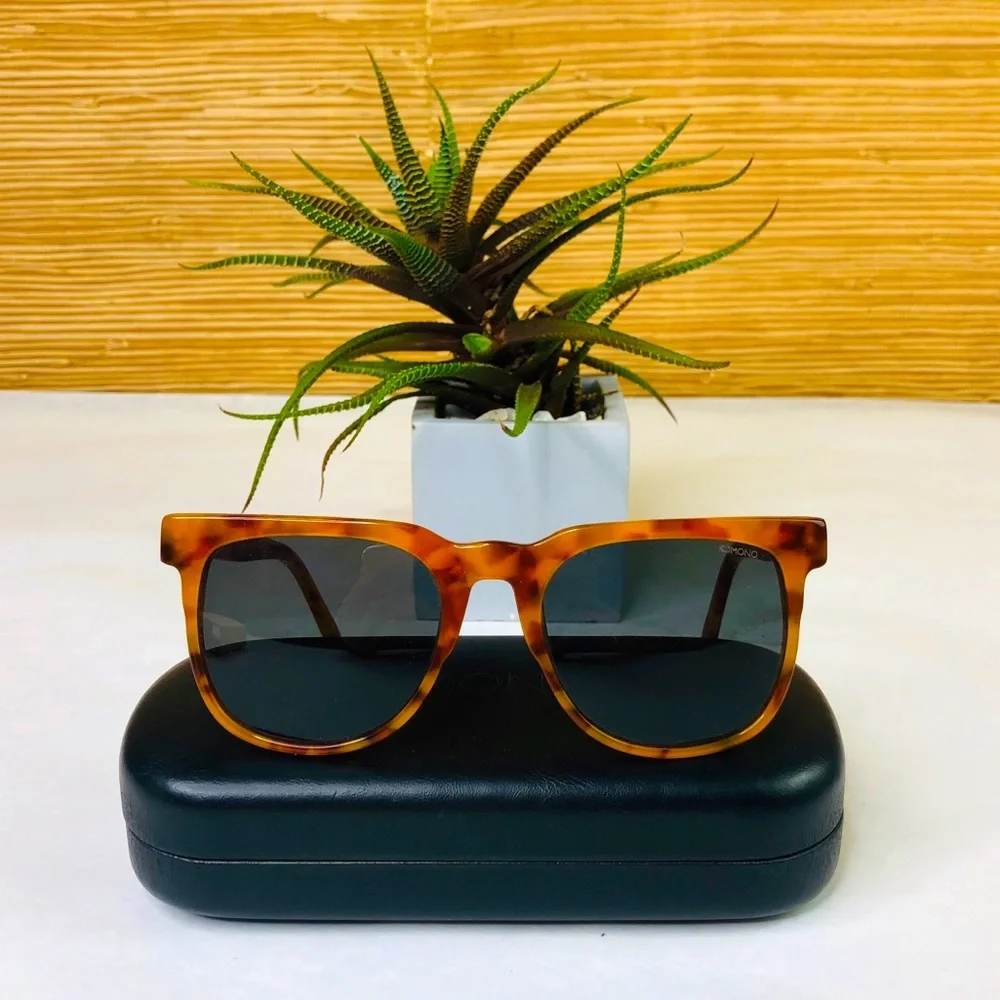 KOMONO Riviera Caramel Demi Sunglasses NEW Tortoise tan brown